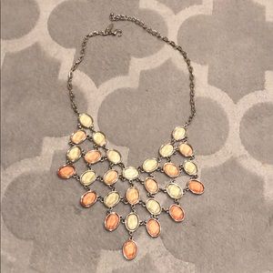 Peach/tan color palate necklace